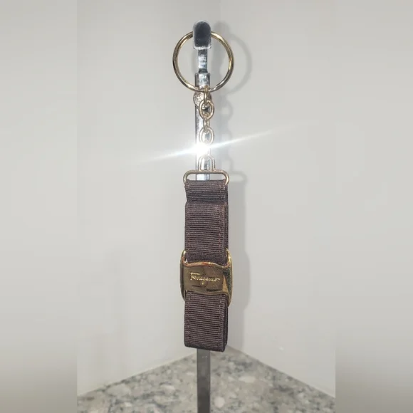 Salvatore Ferragamo Brown Vara Ribbon Keychain  - Picture 5 of 7